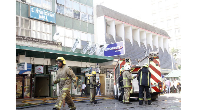 Mall goes up in flames, goods destroyed