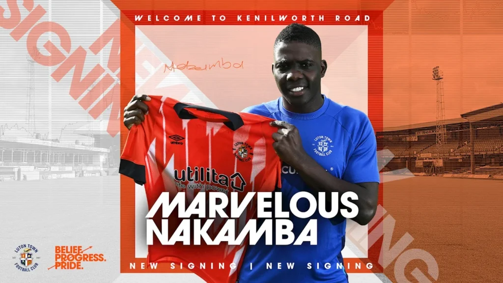 Nakamba joins Luton Town on loan