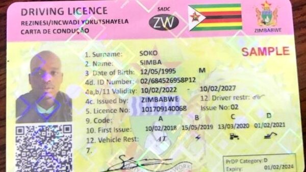 Zimbabwe Moves to Plastic driver’s licences