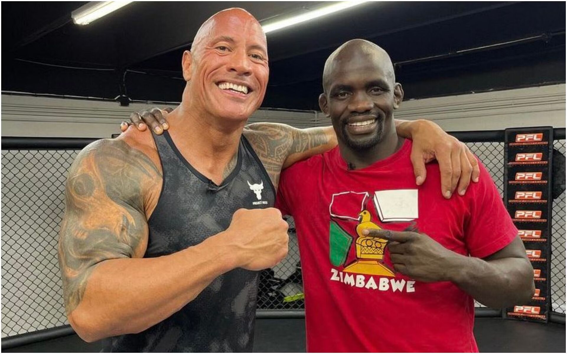 Dwayne Johnson gifts Zimbabwean UFC fighter Themba Gorimbo a fully furnished house in Miami