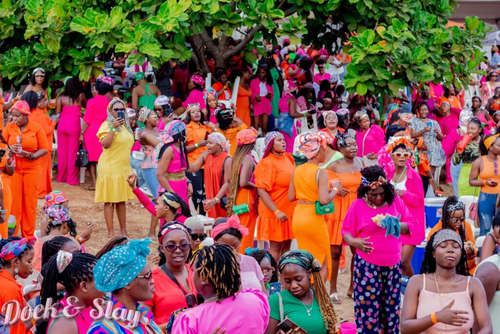 Drama At Doek and Slay Party As Woman Assaults Husband's Mistress!
