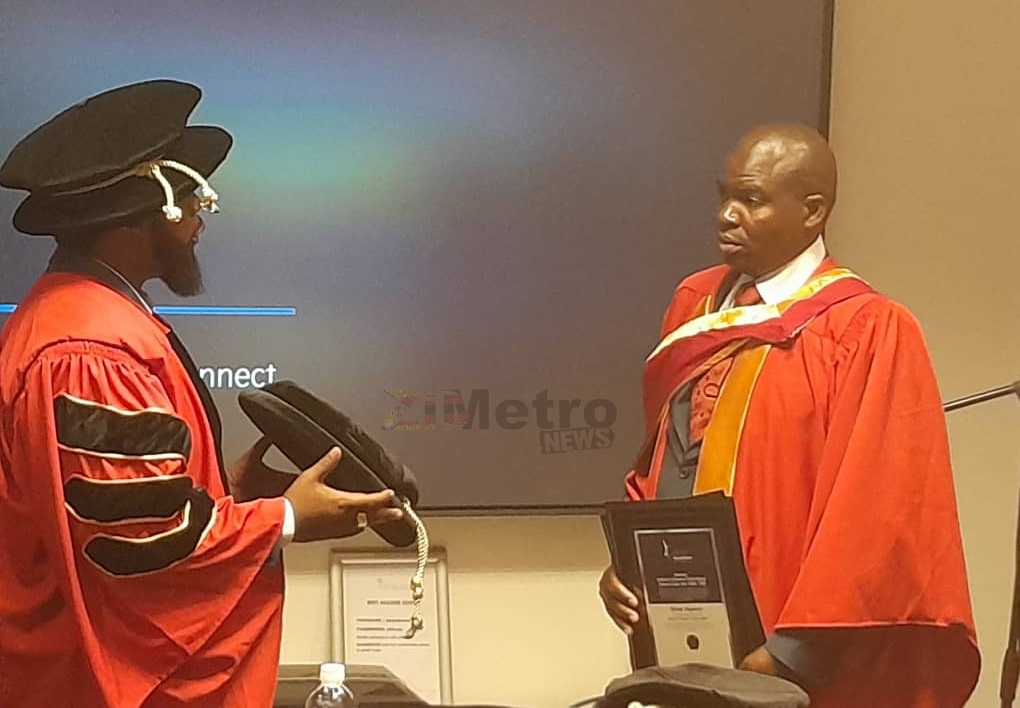 Geo Pomona CEO Dilesh Nguwaya Conferred Doctorate