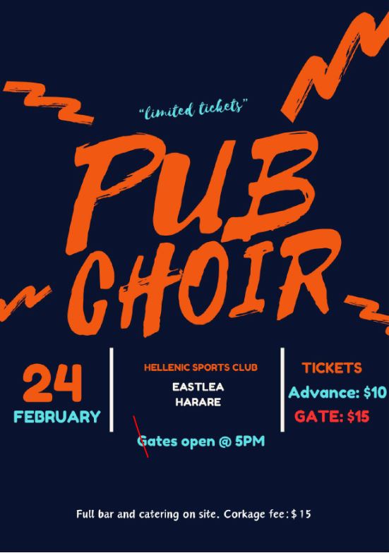 Pub Choir Zimbabwe Set to Take Fans Down Memory Lane This February!