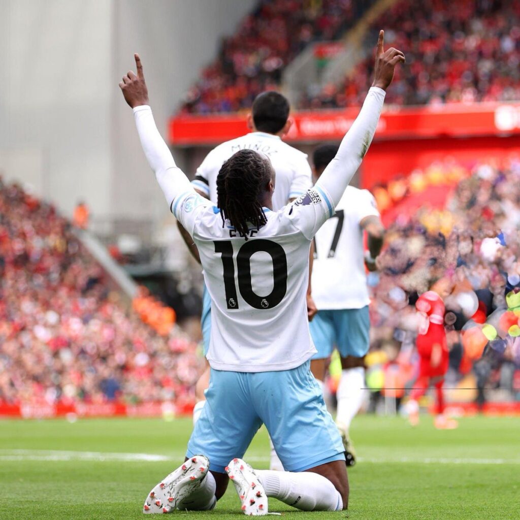 Palace Stuns Anfield: Liverpool's Title Hopes Dashed by Eze's Strike, Klopp's Men Suffer Second Consecutive Home Defeat