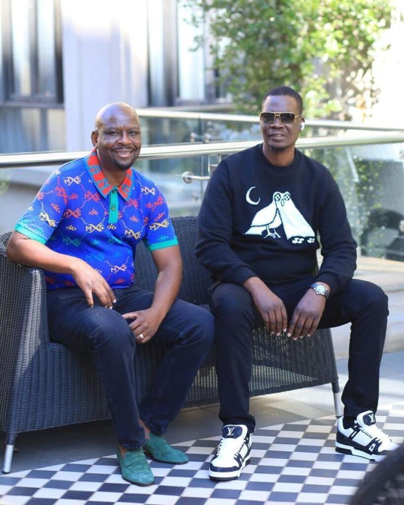 Moses Mpofu (left) and Mike Chimombe (right) are furious with Wicknell Chivhayo for absconding with the US$40 million ZEC tender proceeds.