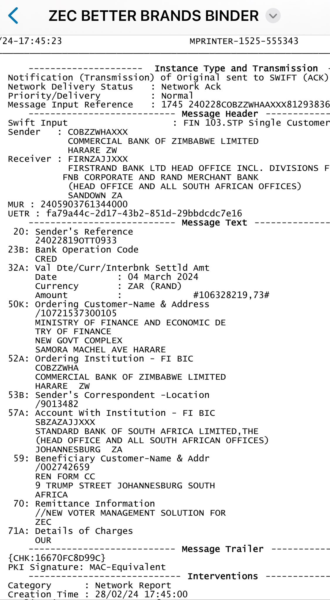 Chivayo's Payments From SA V11s Dropped!