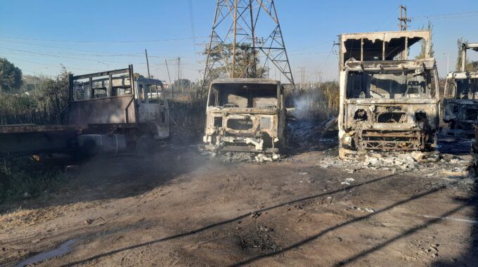 Fire Destroys 12 Vehicles at Southerton VTS Police Yard