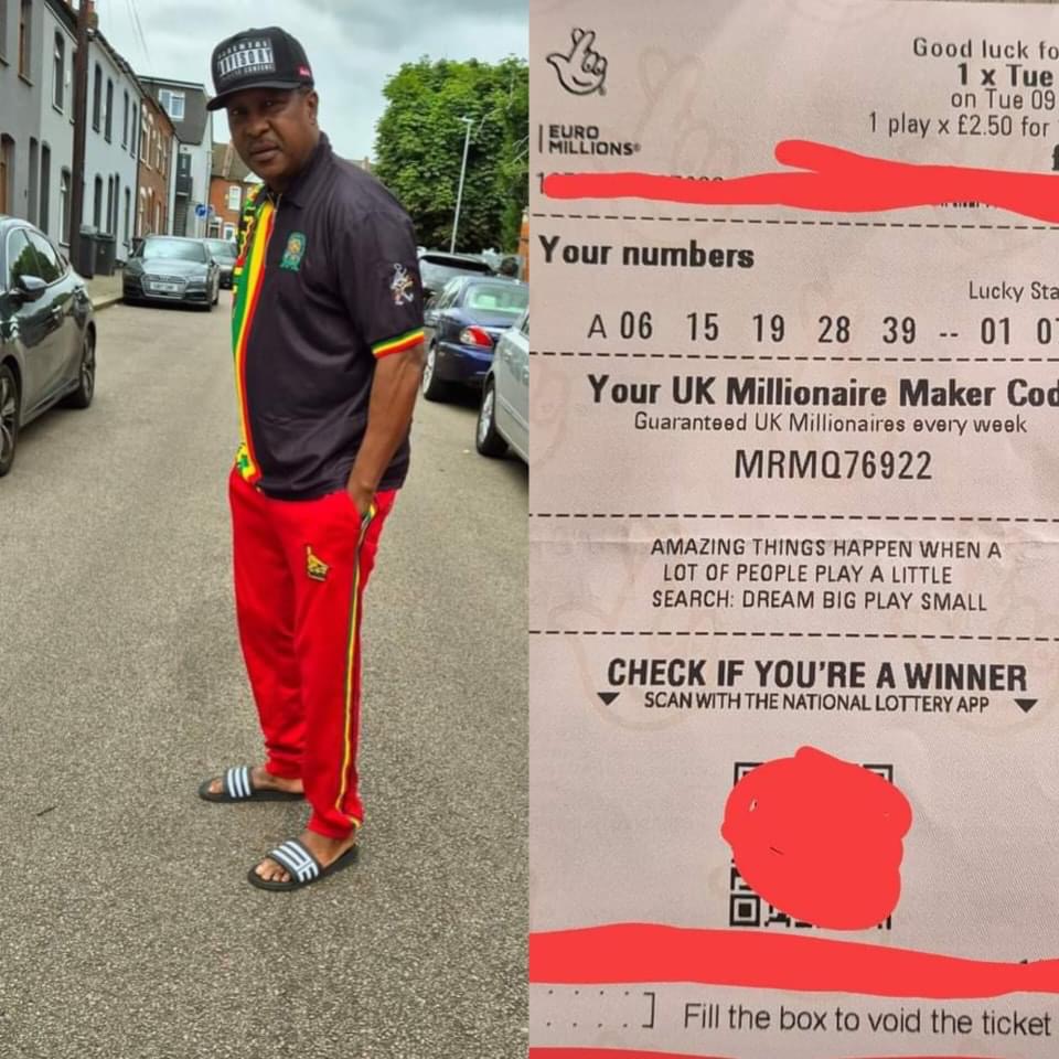 Zimbabwean Man Wins £167,728.20 in UK Lottery