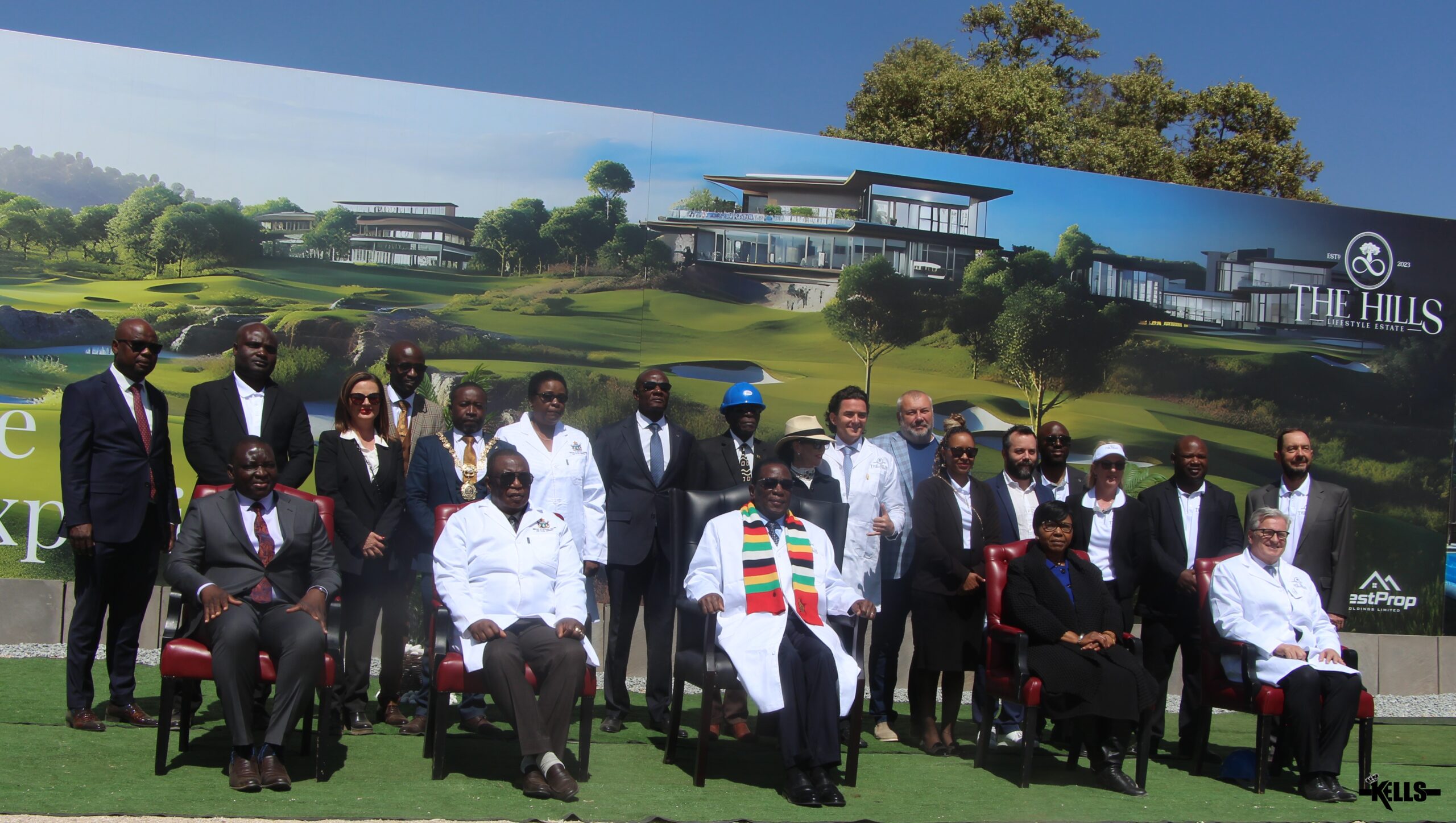 President Emmerson Mnangagwa Officiates Groundbreaking of US$300 Million WestProp Hills Luxury Golf Estate