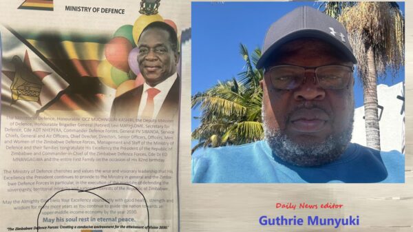 Armed Men Storm Editor's Home Following 'RIP Mnangagwa' Ad Blunder