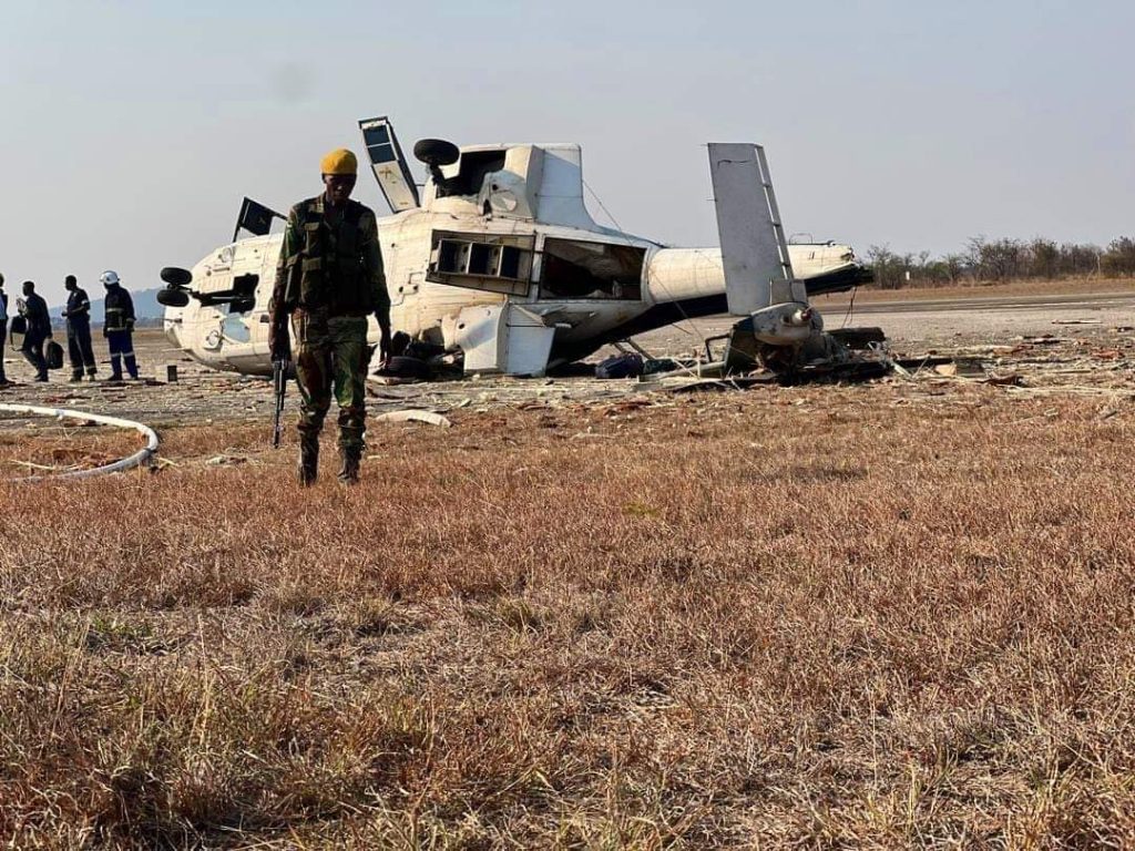 Helicopter Meant for President Mnangagwa. Photocredit-Meta