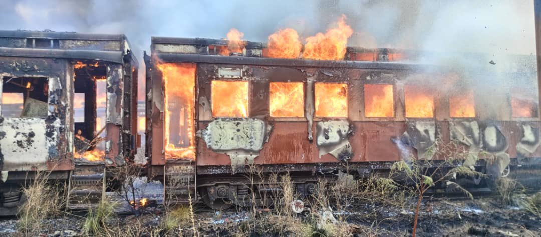 Bulawayo Fire Brigade Battles Blaze at NRZ Technical Workshops