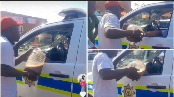 Police in Hot Water After Viral Video Shows Officers Blaring Siren for Alcohol. Photocredit-TikTok