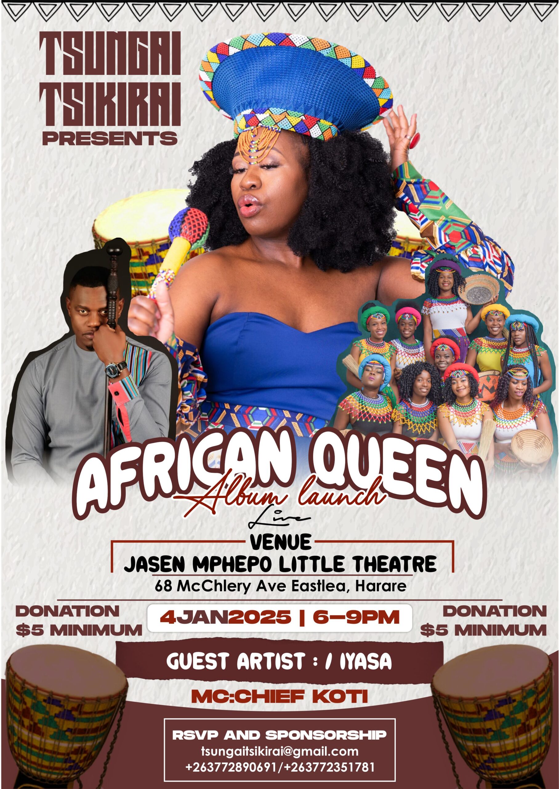 Tsungai Tsikirai Set to Unveil Highly Anticipated Album "African Queen"