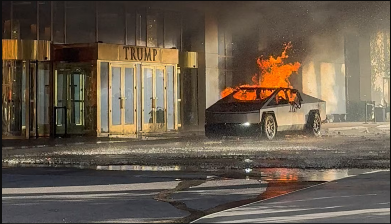 Tesla Cybertruck Explosion Outside Trump Hotel in Las Vegas Under Investigation