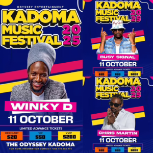 Jamaican Fire! Chris Martin and Busy Signal to Headline Kadoma Music Festival