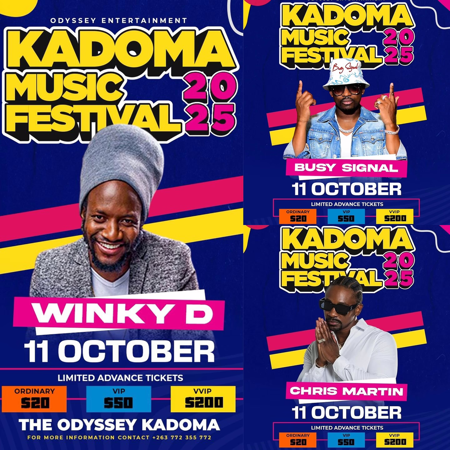 Jamaican Fire! Chris Martin and Busy Signal to Headline Kadoma Music Festival